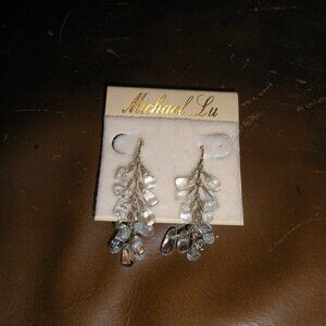 Women's Sterling Silver & Crystal Dangling Earrings